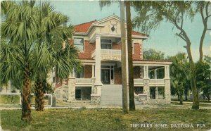 Daytona Florida The Elks Home C-1910 Fraternal Postcard Drew 21-13398