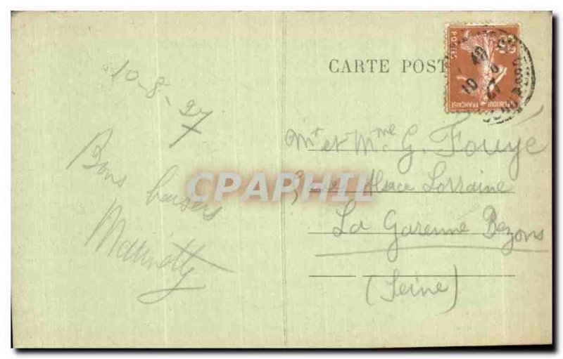 Old Postcard Perros Guirec Beach Trestignel