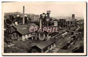 Postcard Old Mine Mines Saint Etienne A well area of ??coal mines