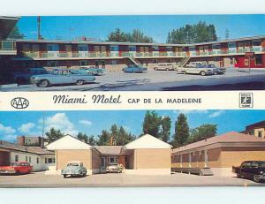 Unused Pre-1980 MIAMI MOTEL Cap-De-La-Madeleine - Trois-Rivieres QC o0532@