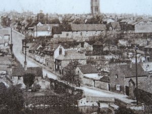 Shropshire LUDLOW from Whitcliff / Panoramic View - Old Postcard by A.W. Packer