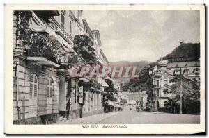 Old Postcard Bad Ems Bahnhofstrasse