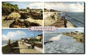 Rocks Modern Postcard Chatelaillon Angoulins Descent to the beach The pier wa...