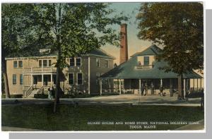 Togus, Maine/ME Postcard, Guard House & Home Store, Soldiers Home