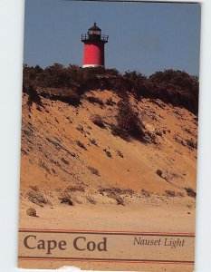 Postcard Nauset Light, Cape Cod, Eastham, Massachusetts