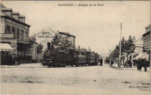 CPA SOISSONS Avenue de la Gare (156064)