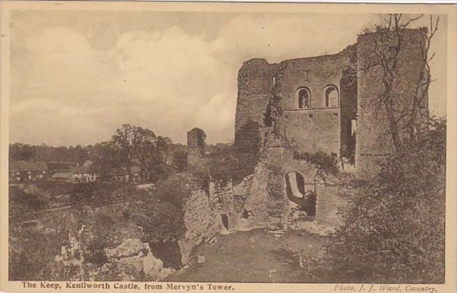 England Warwick The Keep Kenilworth Castle From Mervyn's Tower