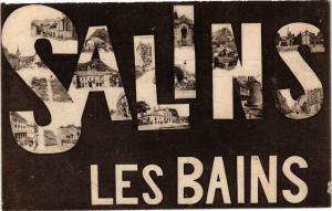 CPA SALINS-les-BAINS - Collage dans les typos (211807)