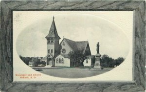 Milbank South Dakota Monument Church Frame like Bloom Bros 1912 Postcard 21-9345