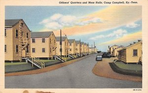 Camp Campbell, KY-TN USA Officers' Quarters and Mess Halls Military Camp Unused 