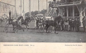 Trotters Brockton Fair, Mass, USA Horse Racing Unused 