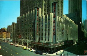 Radio City Music Hall Vtg Postcard Largest Indoor Theatre Home of the Rockettes