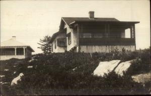 Home/Cottage - Boothbay ME Cancel 1914 Real Photo Postcard