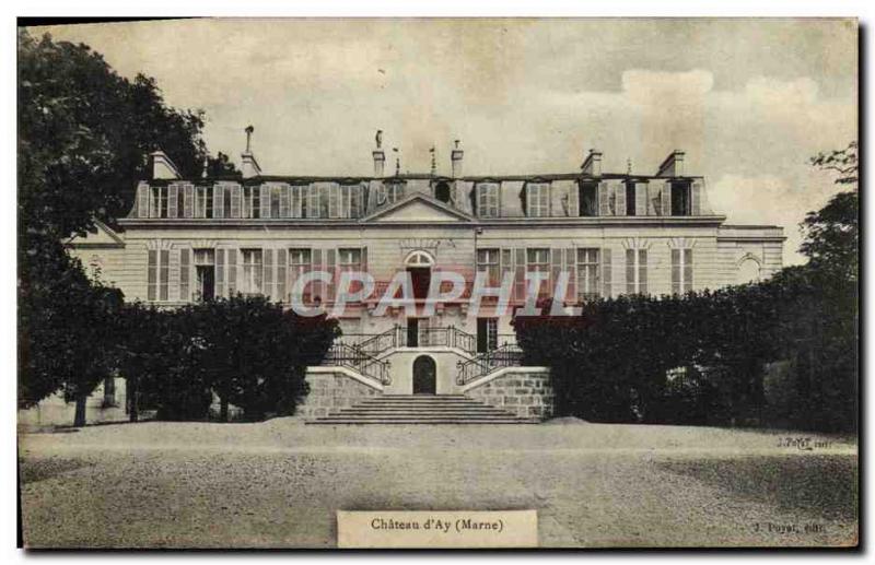 Old Postcard Chateau d & # 39Ay