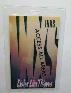 INXS Listen Like Thieves Backstage Pass Original 1985 New Wave Pop Rock Gift