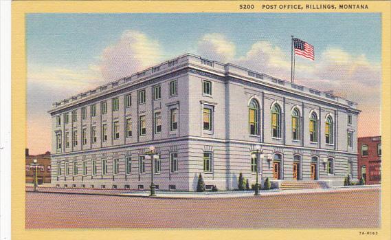 Post Office Billings Montana Curteich