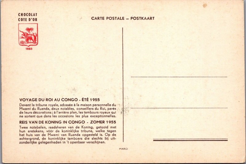 Congo Postcard - Voyage Du Roi Au Congo, Ete 1955 - RR18001