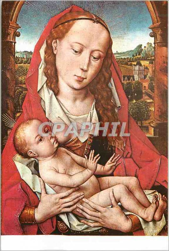 Modern Postcard Royal Museums of Brussels Memling 1425 1494 The Virgin and Child