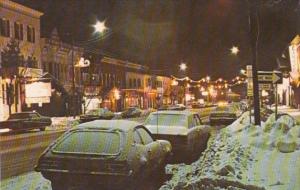 New York Ellicottville Main Street In Winter