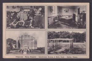 Postcard, United States, Darby PA, Fitzgerald-Mercy Hospital