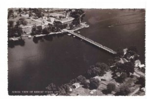 Rideau Ferry, Ontario, Vintage Real Photo Aerial View Postcard