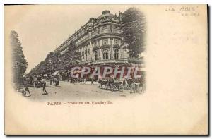 Old Postcard From Paris Theater Vaudeville