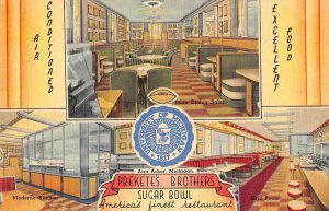 Ann Arbor Michigan Prekete's Bros Sugar Bowl Restaurant Postcard JJ649649