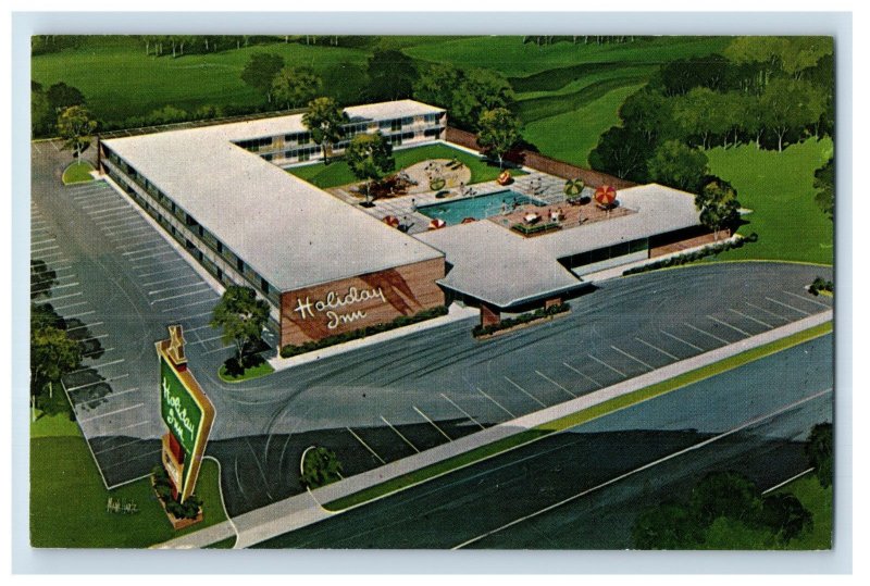 Vintage Holiday Inn Tuscaloosa, AL. Original Vintage Postcard P26E