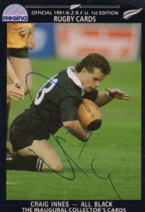 Craig Innes New Zealand Rugby All Blacks Hand Signed Rugby Photo