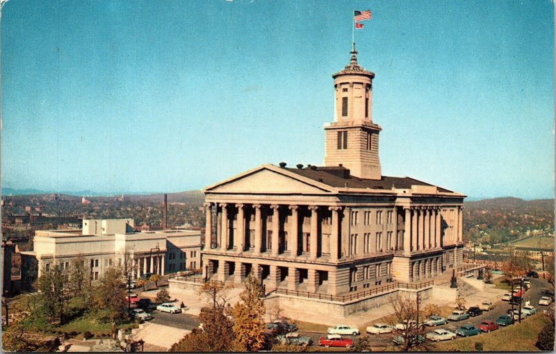 Tennessee State Capitol Building Architecture Greek Ionic Cumberland Postcard 