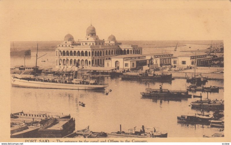 PORT SAID , Egypt , 00-10s ; Entrance to canal