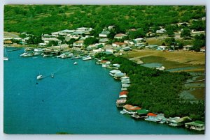 La Parguera Lajas Puerto Rico Postcard La Parguera Fishing Village 1976