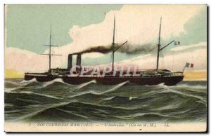 Postcard Old Ship Boat L & # 39Asutralien Co. MM