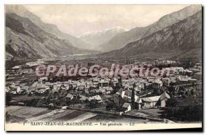 Postcard Old Saint Jean De Maurienne Vue Generale
