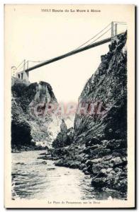 Old Postcard Ponsonnas Drac Bridge Road Mure Lens