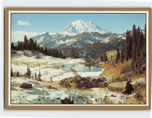 Postcard Tipsoo Lake and Mt. Rainier Mount Rainier National Park Washington USA
