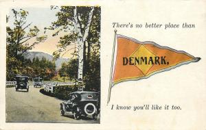 Denmark WI or SC There's No Better Place, I Know You'll Like It~VTG c1915 Cars