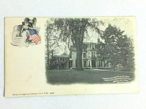 Vintage Postcard 1900s Old Fashioned Country Seat Longfellows Home Pittsfield MA