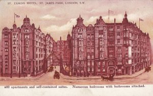 LONDON, England, 1900-1910s; St. Ermins Hotel, St. James Park