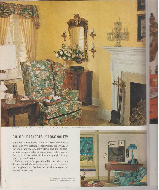 1963 Sherwin-Williams Home Decorator Catalog & Painting Guide Mid-Century Mod