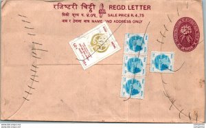 Nepal Postal Stationery Flower