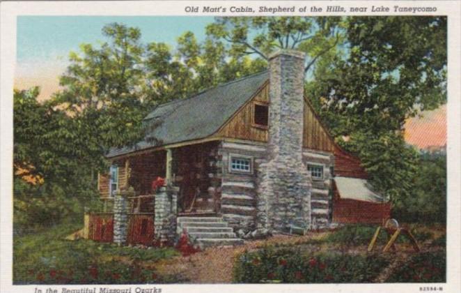 Missouir Ozarks Old Matt's Cabin Shepherd Of The Hills Near Lake Taneycomo Cu...