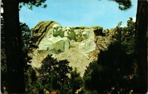 Mount Rushmore National Memorial Black Hills South Dakota SD Postcard UNP VTG 