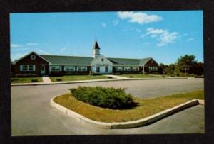 MA View of FALMOUTH Town Hall CAPE COD MASS Postcard PC Massachusetts