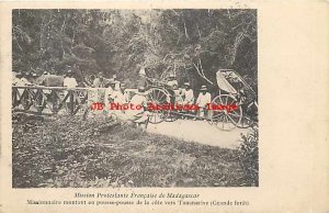 Madagascar, Tananarive, French Protestant Mission, Rickshaw Drivers, 1906 PM