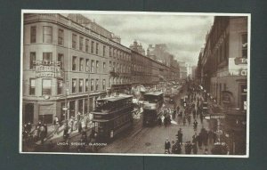 Ca 1920 Post Card Glasgow Scotland Union Street