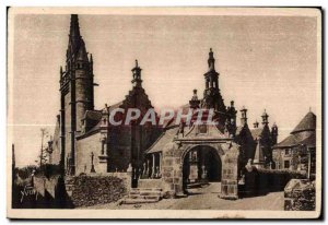 Old Postcard The Guimiliau Church and Cemetery