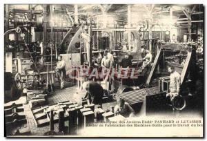 Old Postcard Forest Folklore Levassor machinery manufacturing workshop tools ...