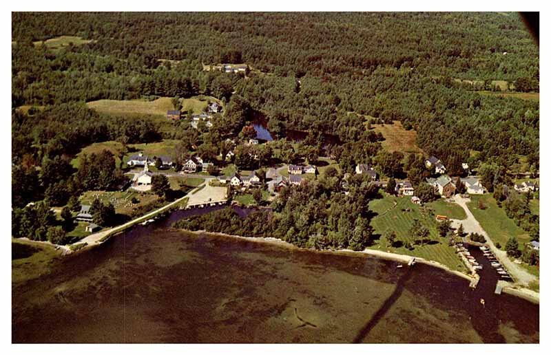 Postcard AERIAL VIEW SCENE State of New Hampshire NH AR3509