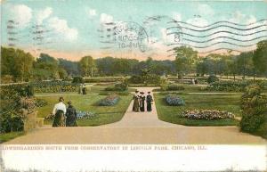 1907 Chicago Illinois Lower Gardens Conservatory Lincoln Park Sebastian 1104